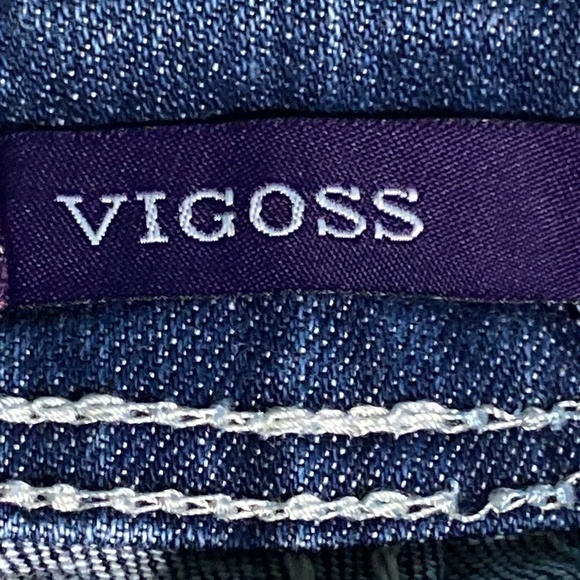 Vigoss Destroyed Cuffed Capri Jeans Sz.‎ 7 Juniors - Picture 8 of 12